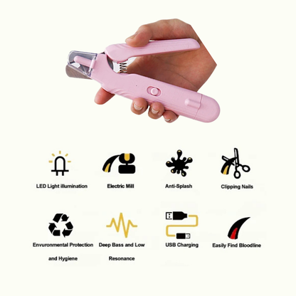 LED Pet Nail Clippers – Professional Dog & Cat Nail Trimmer, Safe & Easy Grooming