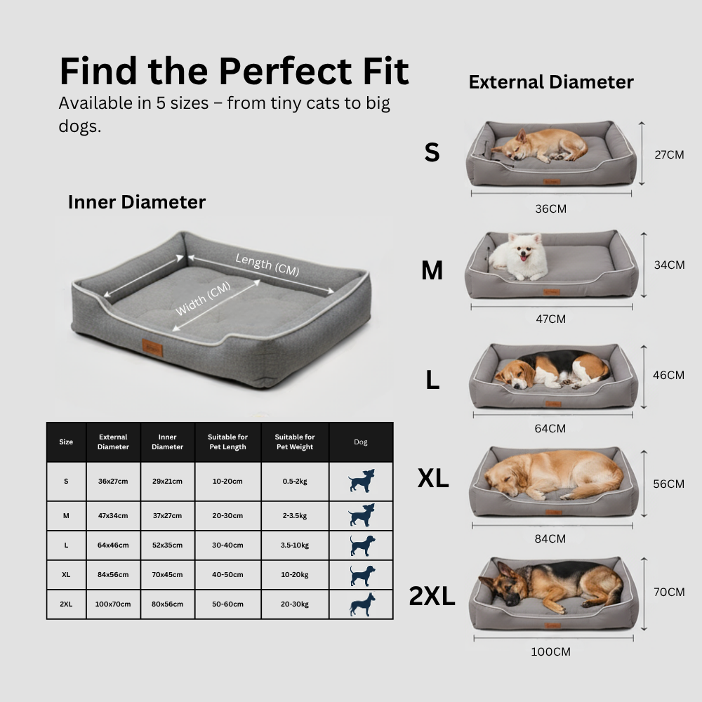 Four-Season Square Dog Bed